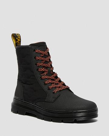 Dr Martens Combs II Dual Leren Enkellaars Dames Zwart | NL 713WNB